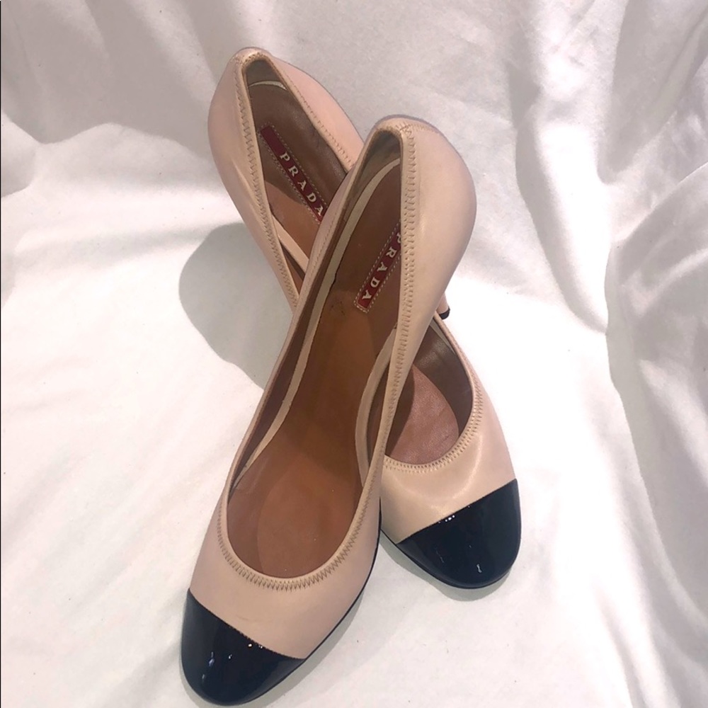 VINTAGE Prada heels, size 40 4” Heel
